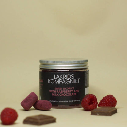 Lakrids Kompagniet - Sweet Liquorice/Milk Chocolate/Raspberry
