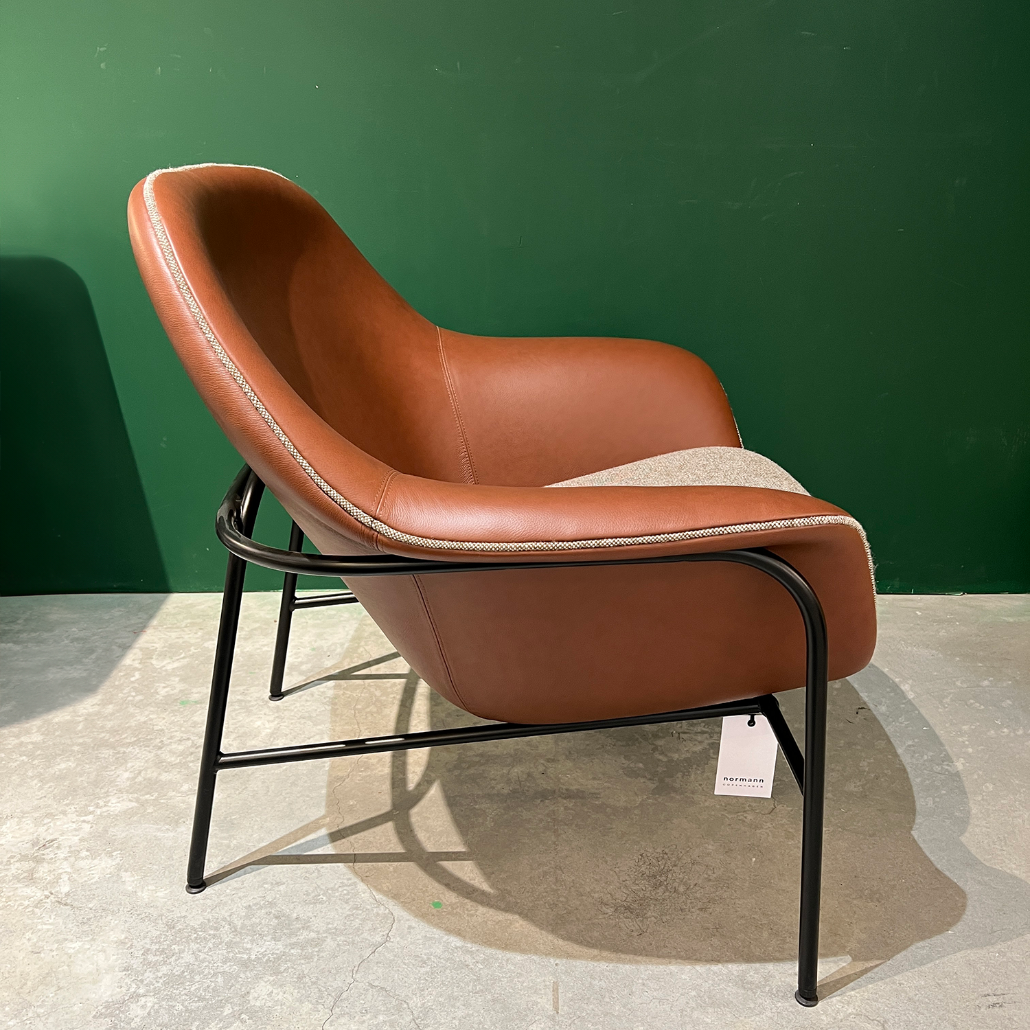 Normann Copenhagen Drape Lounge Chair Low - Steel - SHOWROOM