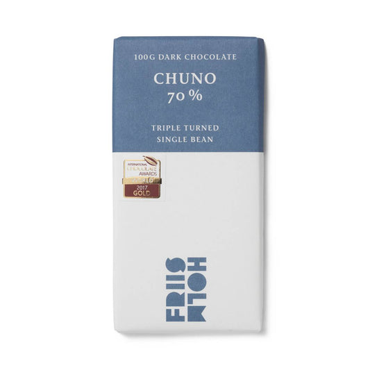 Friis-Holm Chuno 70 % Triple Turned Dark Chocolate (100g)