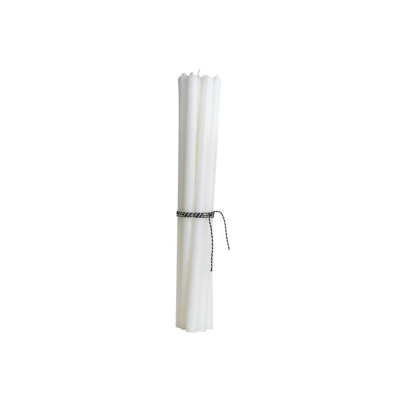 House Doctor Pencil Candles - White - 10pcs