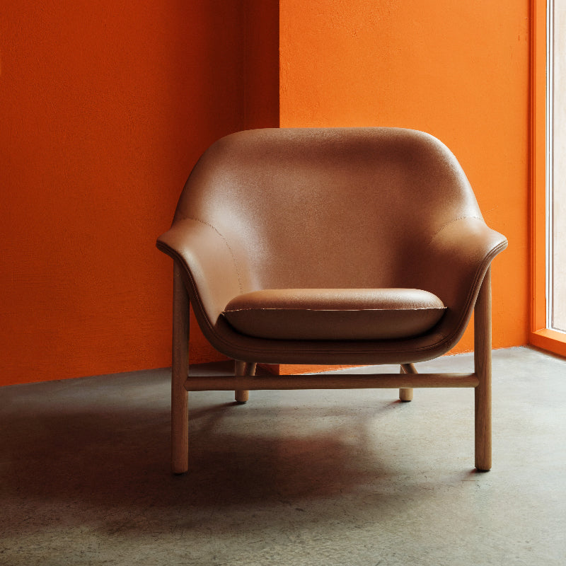 Normann Copenhagen Drape Lounge Chair Low - Oak