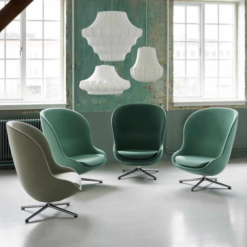 Normann Copenhagen Hyg Lounge Chair High - Swivel & Tilt