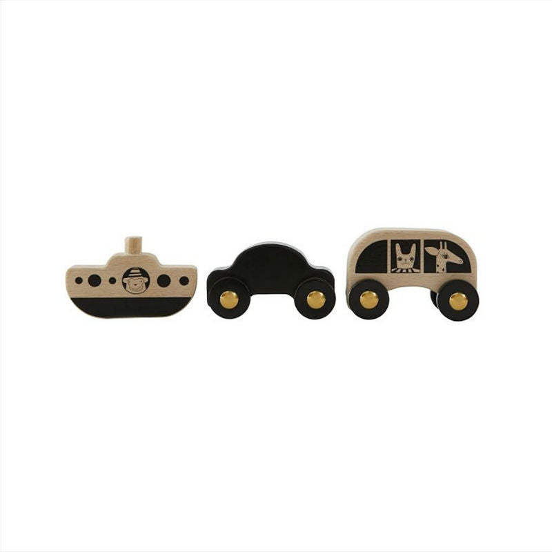 OYOY Mini - Set of 3 Wooden Toys (L10xH13.5cm) - CPHAGEN